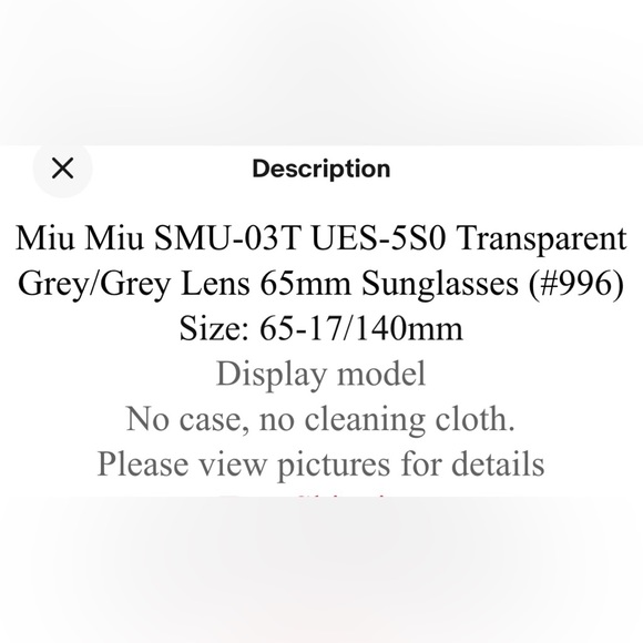 miu miu Sunglasses 100% Authentic, made in Italy 🇮🇹‼️ - Picture 13 of 14